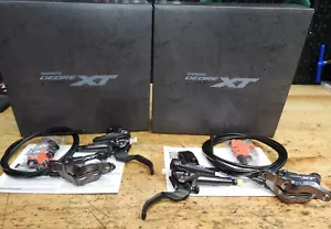 NEW Shimano Deore XT BR-M8120 Disc Brake and Lever Set Front & Rear 4 Piston - Picture 1 of 13