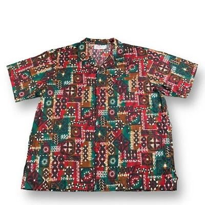 Camisa Hawaiana Tiki Polinesia Miembro del Elenco Disney World Wide Services 2XL USADA EN EXCELENTE ESTADO Foto 1 de 4