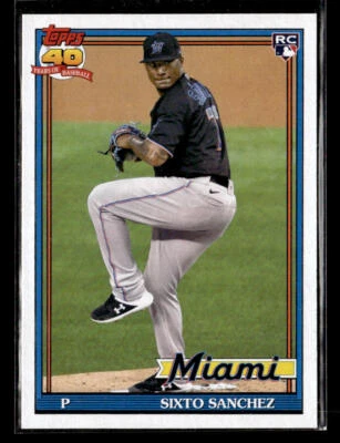 2021 Topps Archives #188 Sixto Sanchez Rookie Card Miami Marlins - Image 1 of 2