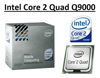 Intel Core 2 Quad Q9000 SLGEJ 2.0GHz, 6MB Cache, 4 Core, Socket PGA478, 45W CPU - Image 1 of 2