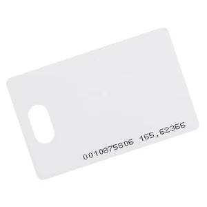 10Pcs ID Card RFID Proximity 125KHz TK4100 Read Only 0.8mm Thick with Hole White - Picture 1 of 6