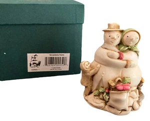 Harmony Kingdom Snowdonia Fields Snowman Family Trinket Box Figurine Treasure - Picture 1 of 7