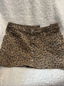 Gonna buttondown leopardata American Eagle taglia 8 - Foto 1 di 5