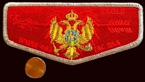 PFADFINDER OA SCHWARZER ADLER 482 TRANSATLANTISCHE ARMEE MONTENEGRO FLAGGE KLAPPE - Bild 1 von 4
