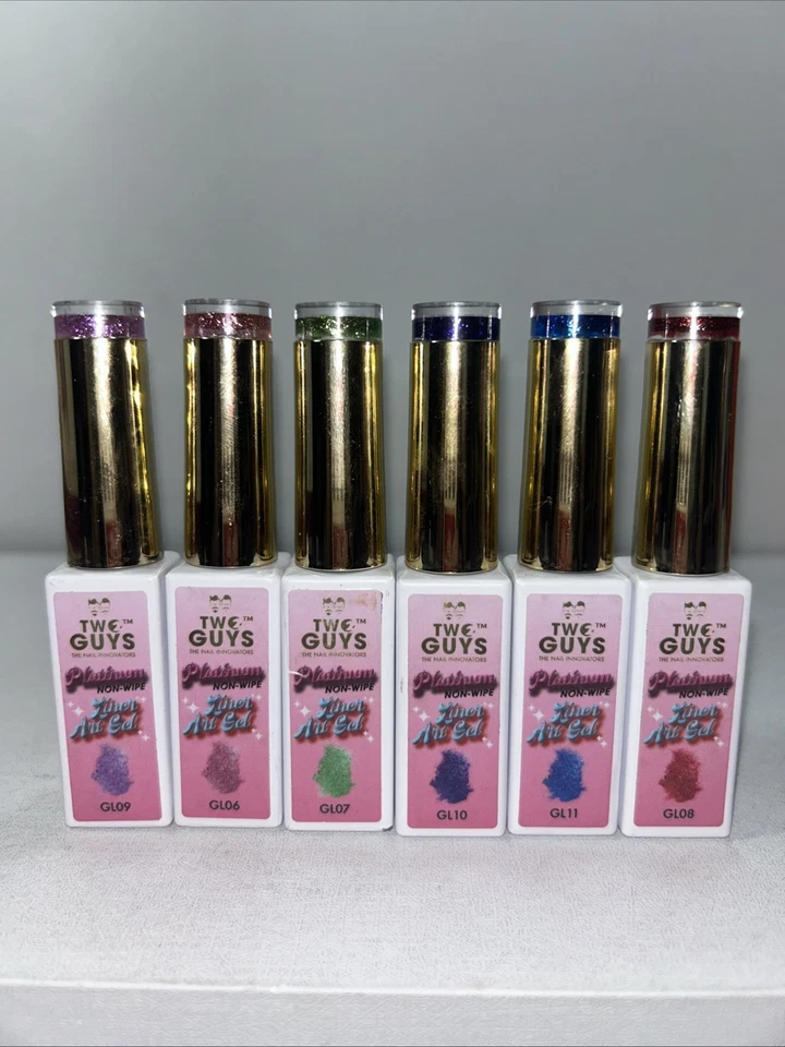 6 New Two Guys Platinum Liner Art Gel For Nails  - Image 1 of 4