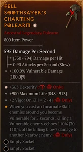💥DIABLO 4💥STAGIONE 9💥Aspetto💥Fell Soothsayer aspetto perfetto 110% - Foto 1 di 1