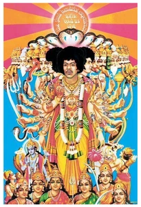 Jimi Hendrix Achse Kühn wie Liebe Poster 24 x 36 Zoll #3239 Original Hendrix - Bild 1 von 11
