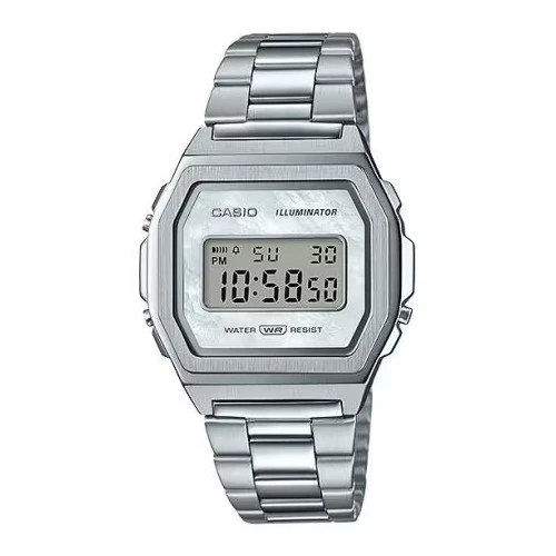 Casio A1000D-7EF Stainless Steel Band One-touch 3-fold Clasp - Image 1 of 1