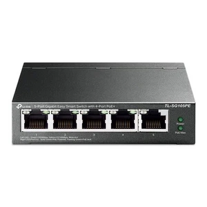 TP-Link Managed PoE Network Switch 5-Port Gigabit, 4 PoE+ ports up to 30 W for e - Picture 1 of 7