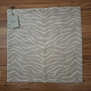 NWT West Elm Zebra Print Pillow Cover 19.5" x 19.5"_2_4810_2 - Picture 1 of 7