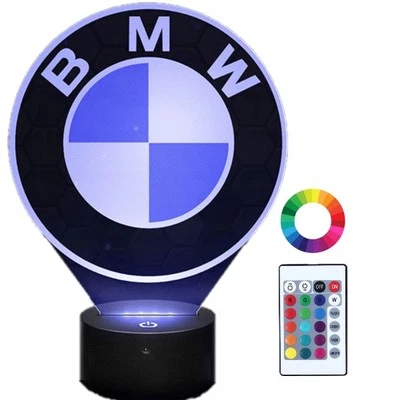BMW 3D LED Nachttischlampe, personalisiert - Bild 1 von 4