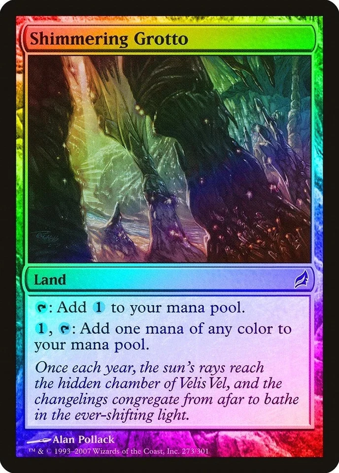 Shimmering Grotto FOIL Lorwyn NM Land Common - Image 1 of 1
