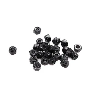 Binifimux 100 Pezzi Neri 4-40 Nylon Inserto Dadi di Bloccaggio Dadi Autobloccanti - Foto 1 di 7