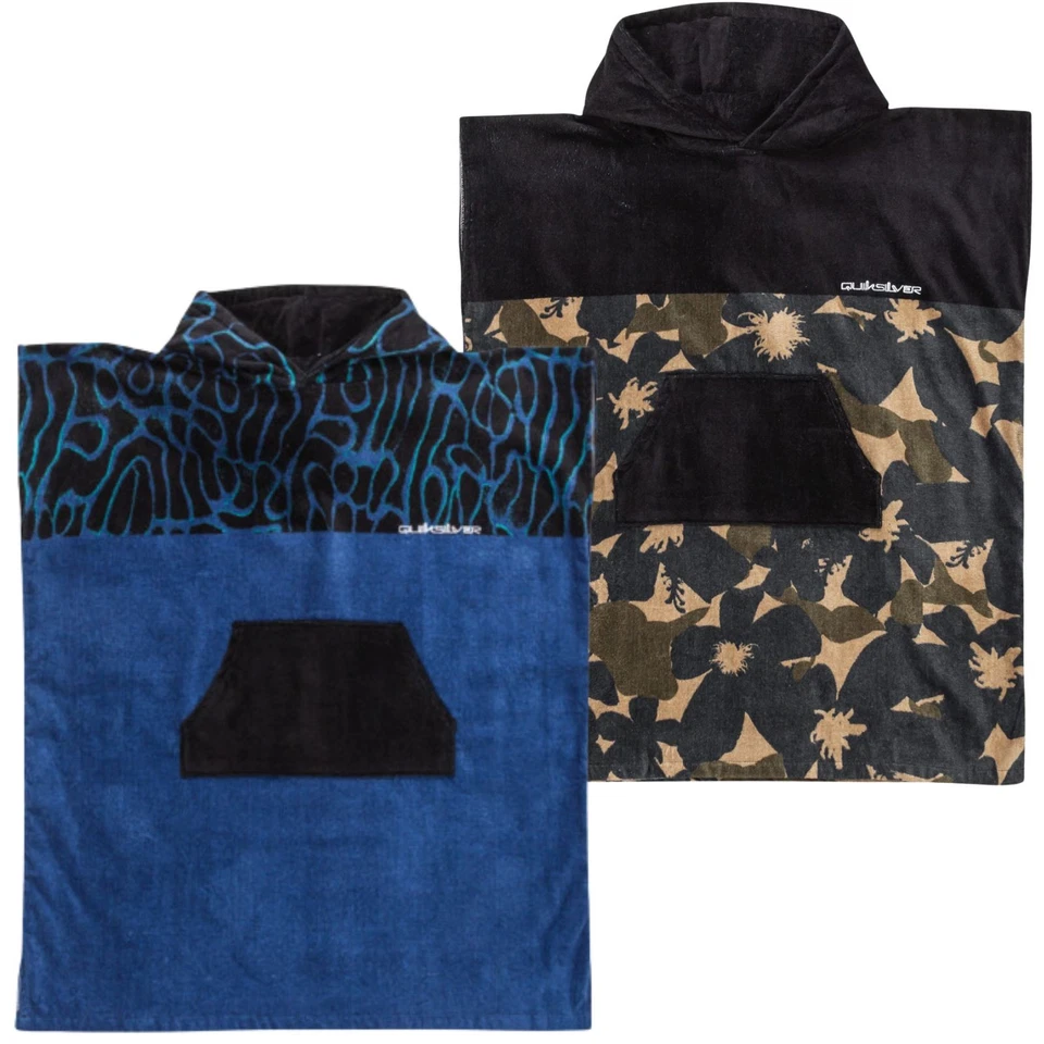 Quiksilver Junior Kids Hooded Beach Surf Towel Hoodie Poncho - One Size - Image 1 of 1