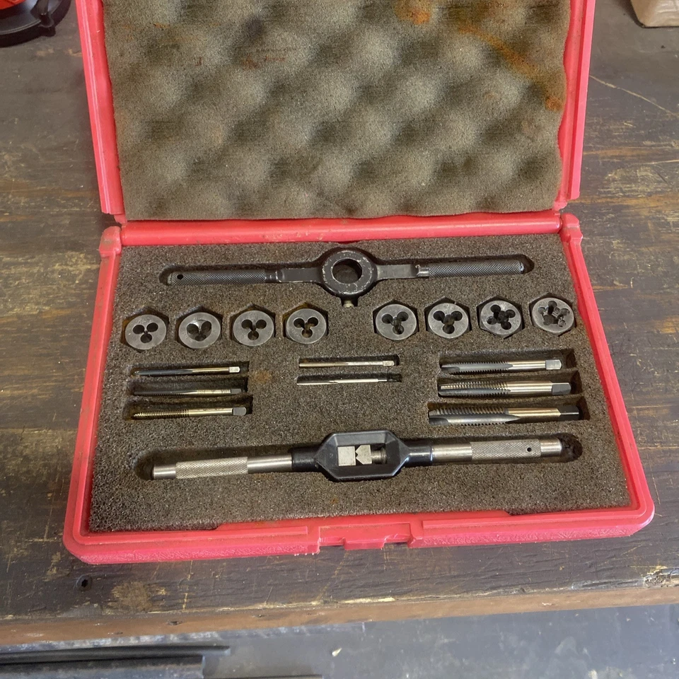 复古 MAC 工具 3412TS 最佳 8 种尺寸 Tap & Hex 模具 18 件套美国 — 第 1/4 张图片