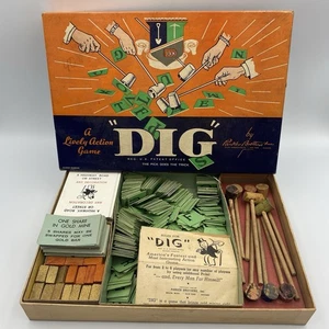 Vintage Parker Brothers Monopoly Dig Board Game Compete with Box - Picture 1 of 4