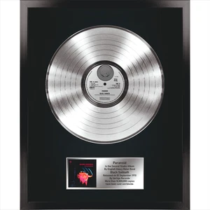 Black Sabbath – Paranoid / LP Platinum 12in / Souvenir in black fram / Rock - Picture 1 of 7