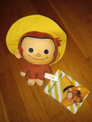 Sombrero de peluche Curious George amarillo / Edición limitada / Kawaii / 8” / TOTALMENTE NUEVO Foto 1 de 2