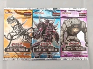 YU GI OH BATTLE PACK 3 LEGA DEI MOSTRI - 3 BUSTINE SIGILLATE PRIMA EDIZIONE - Foto 1 di 1