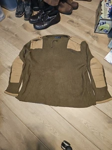 Herren Polo Ralph Lauren Militär Stil Baumwolle Pullover Größe 3xb Extrem Selten  - Bild 1 von 11