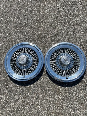 1973 to 1979 Buick Century Lesabre 15 inch wire spoke hubcaps wheel covers - Image 1 of 4
