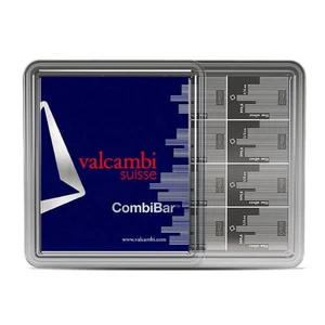 4 oz Silberbarren Valcambi Skyline (16x1/4 oz) - Bild 1 von 2