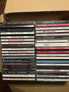 70s Classic Rock 33 CD Lot Eagles Joel Cougar Springsteen Queen Elton Styx Rod - Imagen 1 de 11