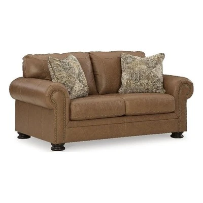 Signature Design by Ashley Carianna Caramel Loveseat - Image 1 of 2