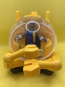 2007 Mattel Imaginext Ocean Boat Rescue Coast Guard Yellow Submarine With Pilot - Picture 1 of 6