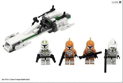 2011 LEGO Star Wars Clone Trooper Battle Pack 7913 COMPLETE w Figs No Manual Box - Photo 1/4