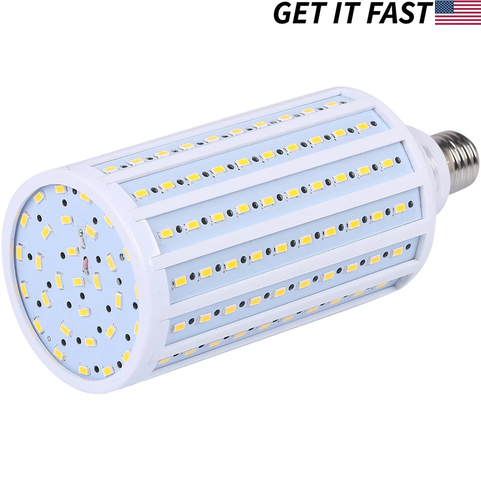 180W Equivalent LED Bulb 170-Chip Corn Light E26 3000lm 28W Soft Warm 3000K - Image 1 of 4