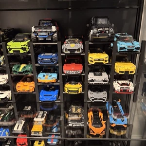 Lego Speed Champions Display Stands Stackable Garage Lifts Customizable 3 Tier - Picture 1 of 20