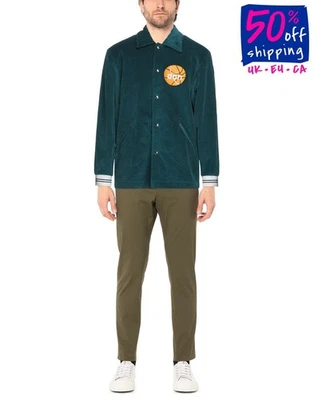 RRP€243 JUST DON Corduroy Jacket Size M Long Sleeves Logo Made in Italy - Image 1 of 4