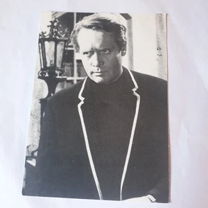 Postal vintage en blanco y negro de Patrick McGoohan de The Prisoner - Imagen 1 de 2