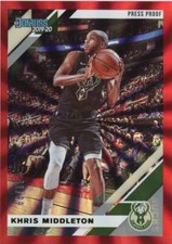 2019 Donruss #117 Khris Middleton #/99 Press Proof Red Laser NM