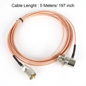 SC-316 SO-239 Extension Cable For Yaesu FT-1802 FT-1807 Walkie Talkie Antenna - Zdjęcie 1 z 7