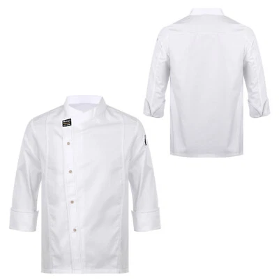 Unisex Canteen Work Uniform Mens Womens Restaurant Cake Shop Cafe Costume - Image 1 of 3