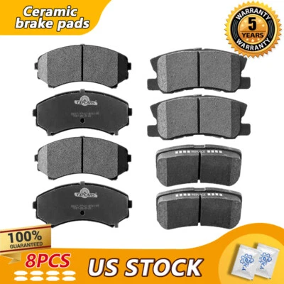 Pastillas de freno delanteras traseras para Mitsubishi Endeavor 01-06 Montero 2004-2008 2010 2011 Foto 1 de 4