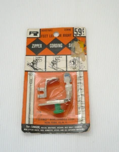 Vintage Dyno verstellbarer Nähfuß versiegelte Packung Neupreis war 59 ¢ Artikel #119 - Bild 1 von 5