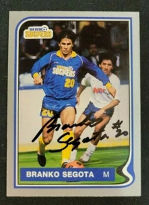VINTAGE SAN DIEGO SOCKERS MLS SOCCER CARD BRANKO SEGOTA #53 W/COA (AL) M11 SC - Picture 1 of 2