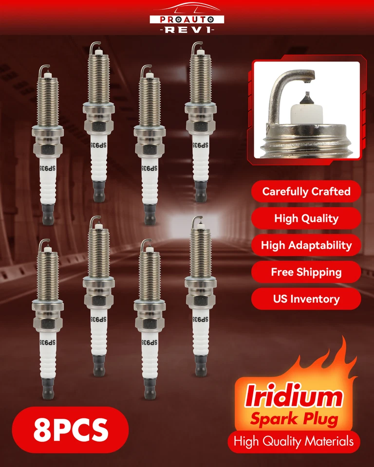 Juego de 8 bujías de iridio para Nissan TITAN XD INFINITI Q70L 2016-2019 5,6 L V8 Foto 1 de 4