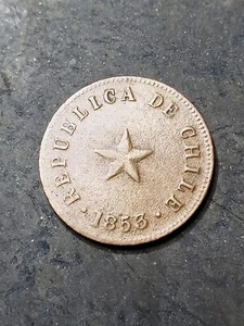 1953 Chile Half Centavo Coin (Medio Centavo) - Picture 1 of 2