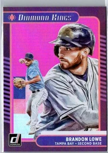 2021 Donruss #1 Brandon Lowe Tampa Bay Rays Baseball - Bild 1 von 2