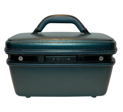 Estuche de tren Samsonite Silhouette de colección 5 carcasa rígida equipaje espejo inclinable verde Foto 1 de 4