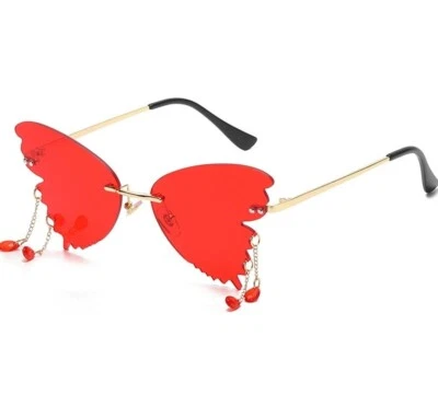 MARIPOSA CON COLGANTES, Gafas de sol, FESTIVO, Regalos para ella, Moda, ELEGANTE, Foto 1 de 4