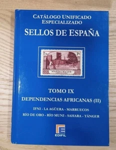 CATÁLOGO UNIFICADO ESPECIALIZADO EDIFIL TOMO IX DEPENDENCIAS AFRICANAS II NUEVO - Imagen 1 de 1