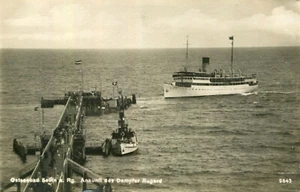 AK Dampfer Rugard ca. 1930 (?) Ankunft in Sellin / Rügen Binz Göhren Baabe - Bild 1 von 1