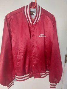 Winston Pro Rodeo Vintage 80s Swingster, Snap Closure, Red Satin Jacket .Size XL - Picture 1 of 10