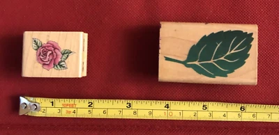 Estampida de goma Posh Impresiones HOJA ENCANTADORA o ROSA ROMÁNTICA Foto 1 de 2