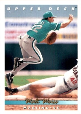1993 Upper Deck GOLD HOLOGRAM #533 Walt Weiss FLORIDA MARLINS - Image 1 of 2